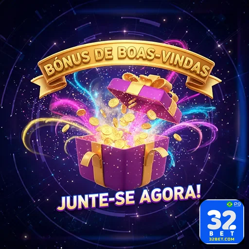 Imagem promocional da 32bet destacando o Bônus 07 para apostas esportivas e jogos online.