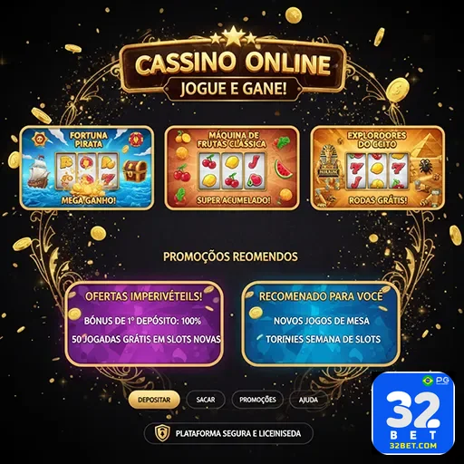 Diversidade de jogos de cassino online, incluindo slots e mesa